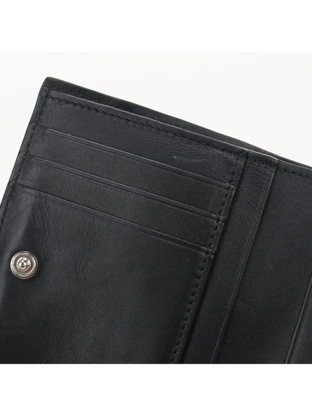 Loewe Slim Compact Wallet Puzzle Bifold Calfskin